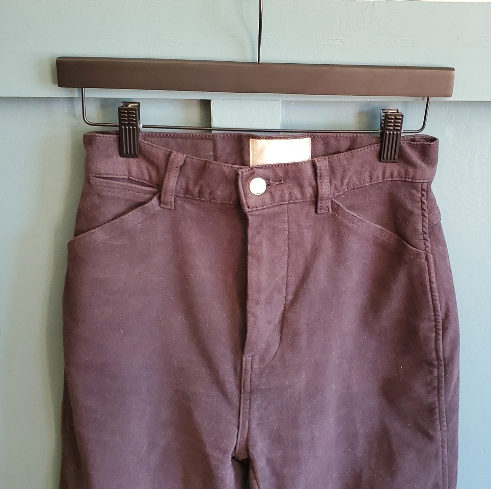 Everlane moleskin organic cotten black patch pocket pants